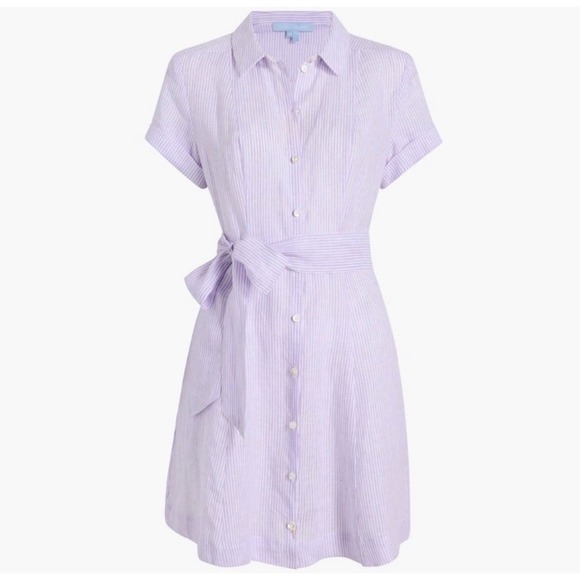 Hill House Purple A-Line Midi Dress with Cuffed Sleeves - Picture 5 of 13